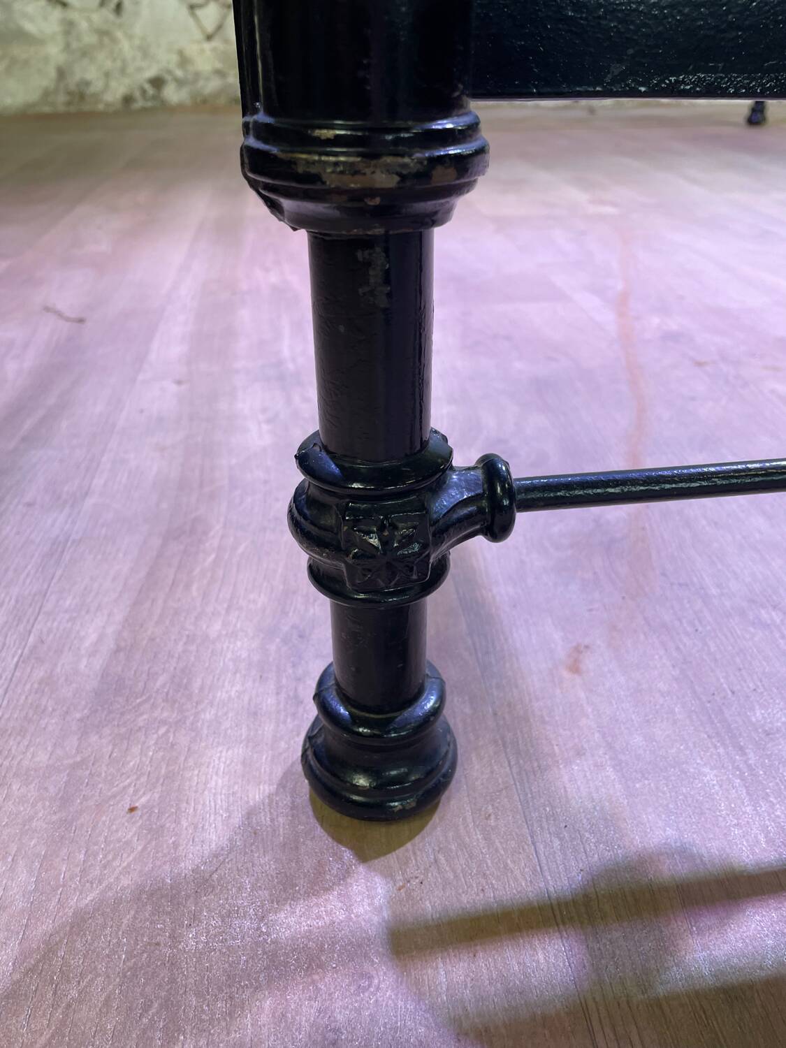 Napoleon III style wrought iron bed