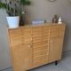 Vintage 20-drawer craft cabinet, 1960s in raw wood
