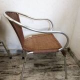 Stackable patio armchairs