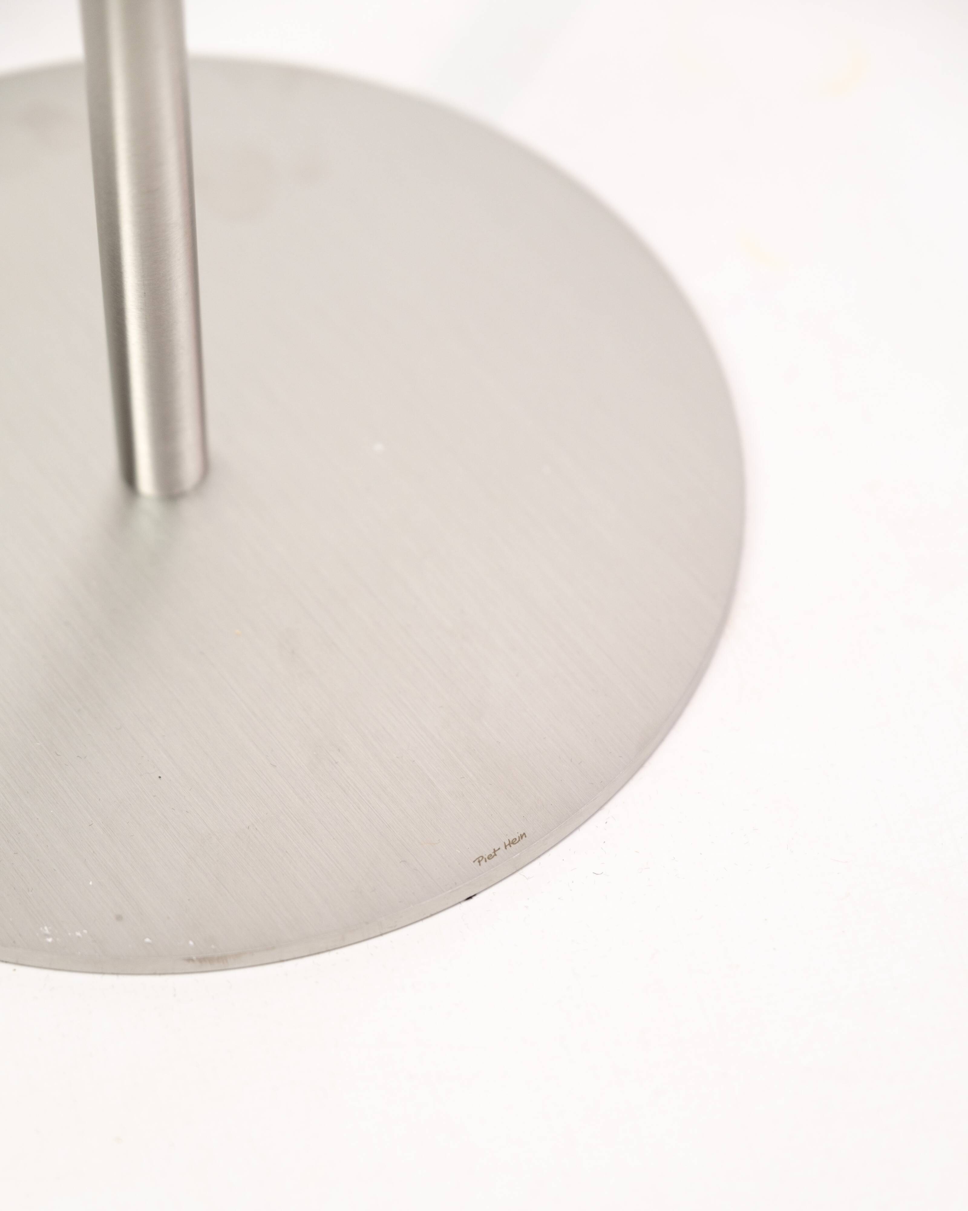Jupiter maxi candlestick made in stainless steel for piet hein