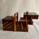 Panier à coudre en bois, années 1960