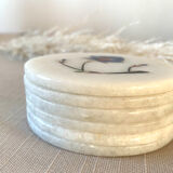 6 under alabaster glasses