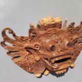 Balinese mask carved from solid wood – Barong spirit