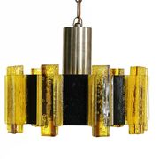 Acrylic pendant light/chandelier by Claus Bolby for CEBO Industri. Denmark 1960s