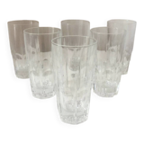 Ensemble de 6 verres à orangeade en Cristal