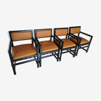 Wooden armchairs, design J.Wormley, Dunbar USA edition