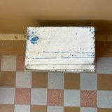 White and blue Hungarian stool