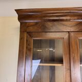 Superb Louis Philippe period bookcase in walnut circa 1830
