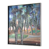 Painting 'Aften' - mid century modern / 70's abstract