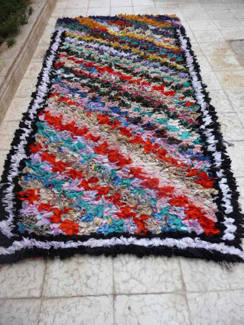 Carpet Boucherouite 200 x 95 cm