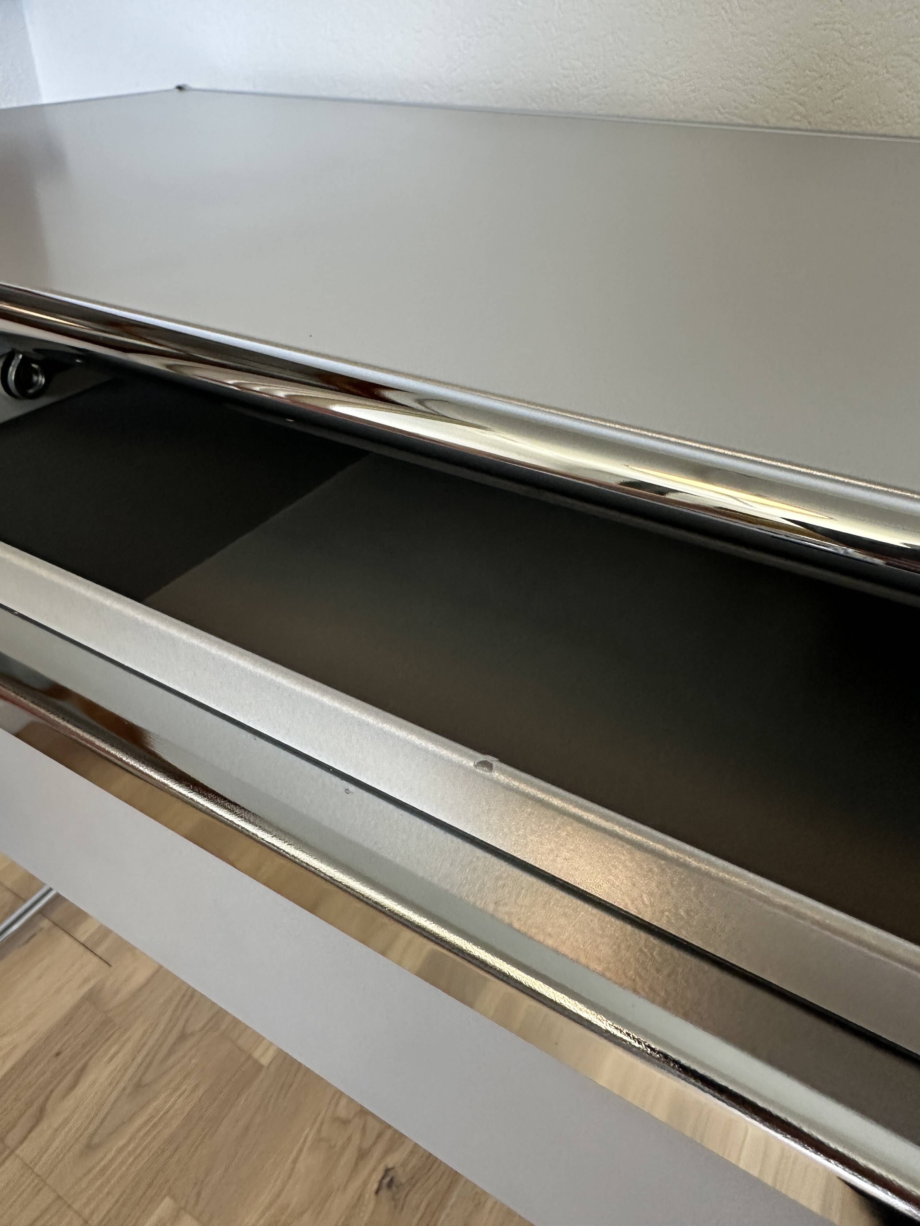 USM Haller Desk / Sideboard in Matte Silver
