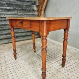 Antique table dining table desk 60x80 cm beech