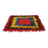 Tapis turc Tulu vintage 'Couleurs géométriques'
