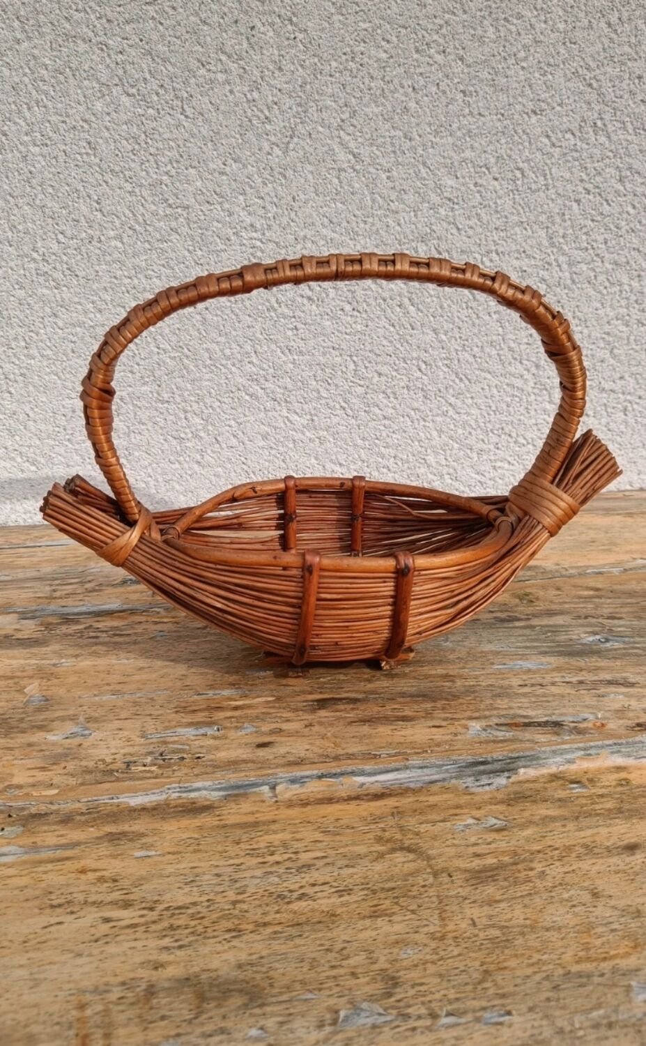 Antique wicker basket