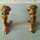 Pair of Gilded Wooden Wall Sconces, Mid-19th Century