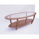 Table basse scandinave ovale vintage