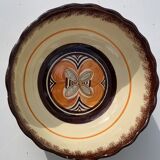 4 nesting salad bowls in enameled ceramic mbfa pont l abbé decorated vintage hand
