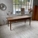 Farmhouse table in oak and walnut 2m