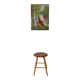 Tabouret en bois de Suède, années 1960.