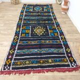 Handmade wool Berber rug 340 X 140 CM