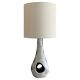 Asymmetrical ceramic lamp Vallauris France 1950, signed, unique