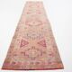 3X12 Pale Red & Pink Soft Turkish Vintage Runner Rug