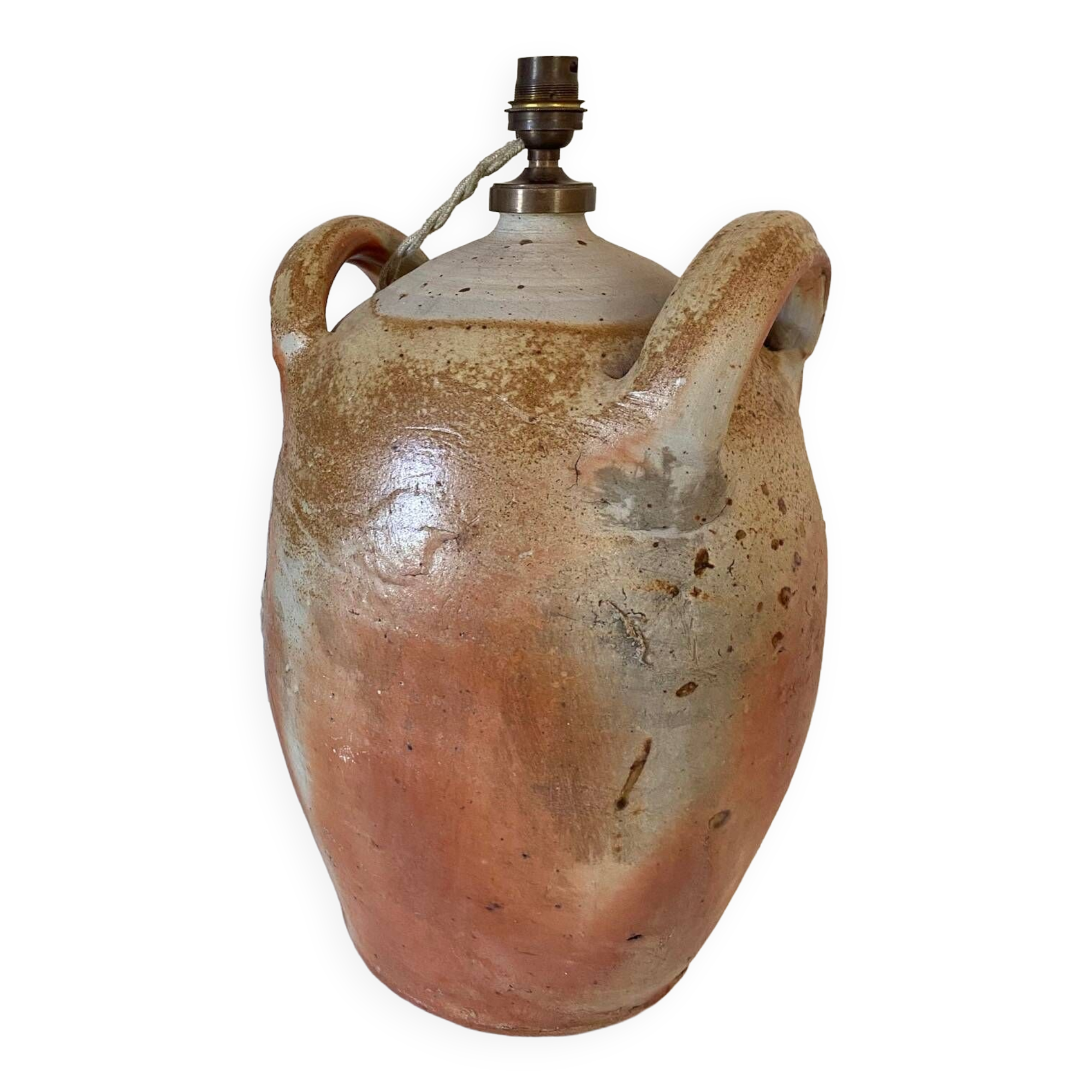 Jar lamp base, 2m fabric cable