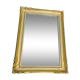 Vintage rectangular mirror in gilded wood h49 xl35