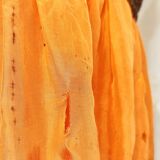 Ceiling lamp made of satin fabric and crystals, Spain, 1940