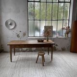 Farmhouse table in oak and walnut 2m