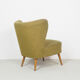 Paire de fauteuils cocktail verts des années 1950