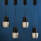 Suite de 4 suspensions space age en inox brossé
