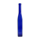 Blue glass bottle, square