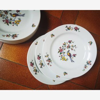 Set of 10 plates Sarreguemines 