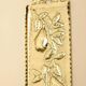 Vintage European brass sconce in pear motif