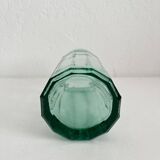 Vintage faceted glass jar vase