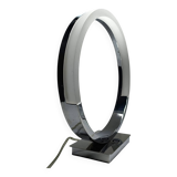 Lampe de table moderniste européenne des années 1990 – design élégant en chrome et led