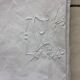 Old white cotton cloth monograms and handmade days