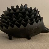Ashtray 6 hedgehogs in bronze 1950