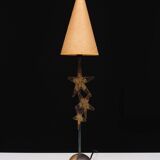 Robert Kostka Brass handmade Table lamp 1980s France