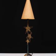 Lampe de table faite main en laiton Robert Kostka 1980 France