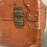 Old brown suitcase
