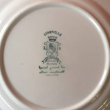 Set of 7 blue Lunéville & KG plates