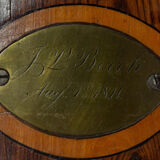 Commode georgian english secretary in mahogany, 1816