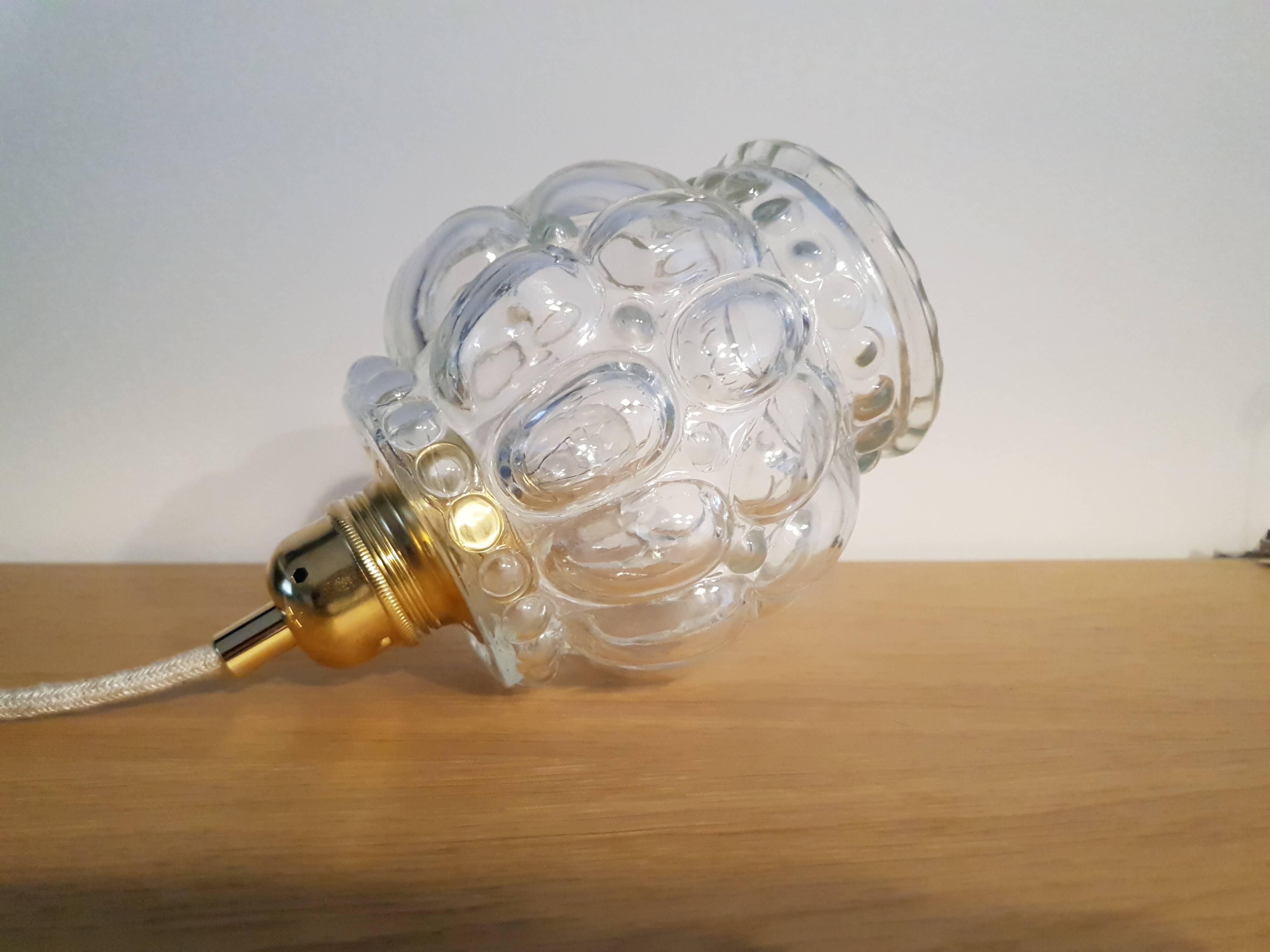 Walking lamp, vintage Helena Tynell style bedside table lamp - bubbles 1960 1970