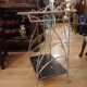 Petite table d'appoint en fer forgé Art Nouveau époque 1900