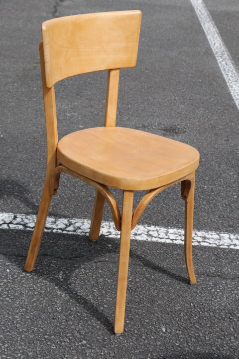 4 chairs Baumann no.24 light beech