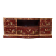 Dark red Chinese TV cabinet 122 cm