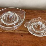 2 glass citrus presses