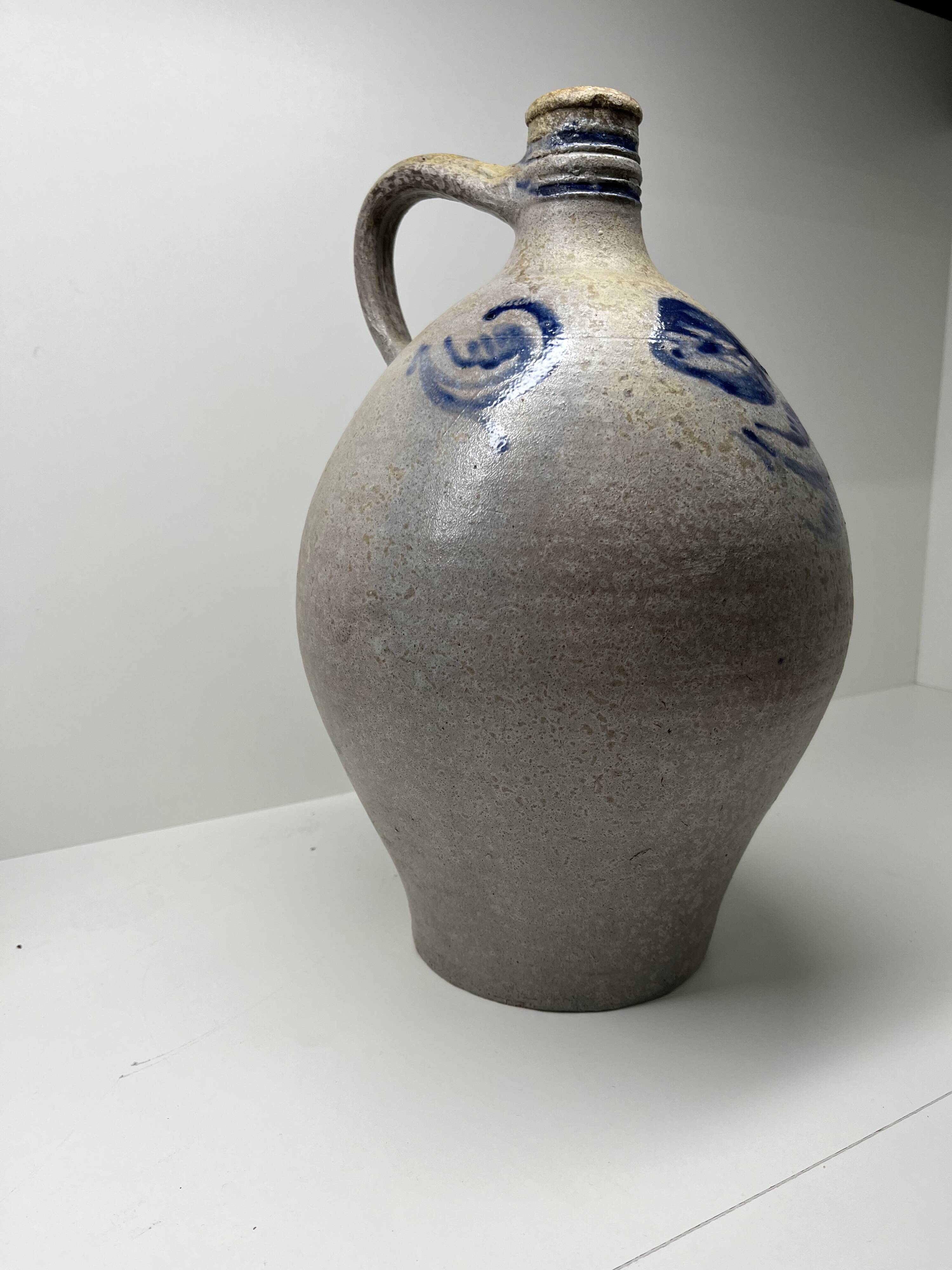 Stoneware salt jug